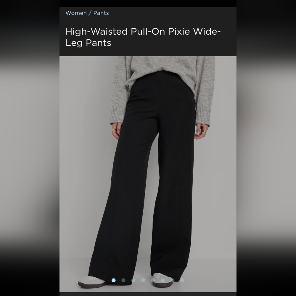Old Navy Black Wide-Leg Pants
